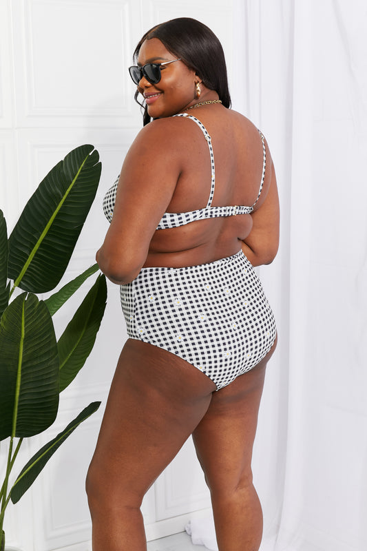 Black and white swimsuit by West Swim