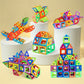 Educational magnetic blocks for creative play
