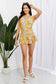 Yellow flower swim dress for clear waters