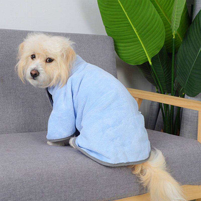 Quick-Drying Pet Bathrobe Towel for Dogs