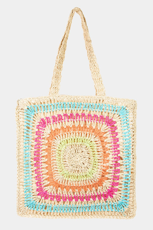 Crochet Knit Tote Bag