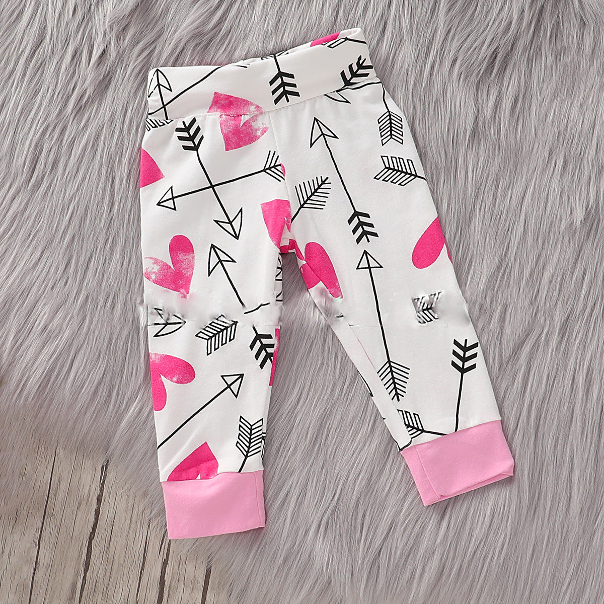 Sweet and Stylish Four-Piece Printed Cotton Letters Set for Infants
