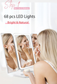 Enhance Your Beauty Routine with the Trifold Makeup Mirror and its 68 LED Lights