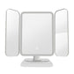 68 LED Lighted Trifold Vanity Mirror for Makeup Perfection