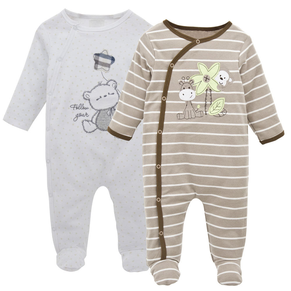 Light Brown Color and White Color Baby onesies
