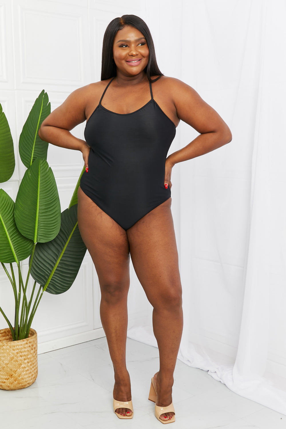 Stylish black Marina West swimsuit