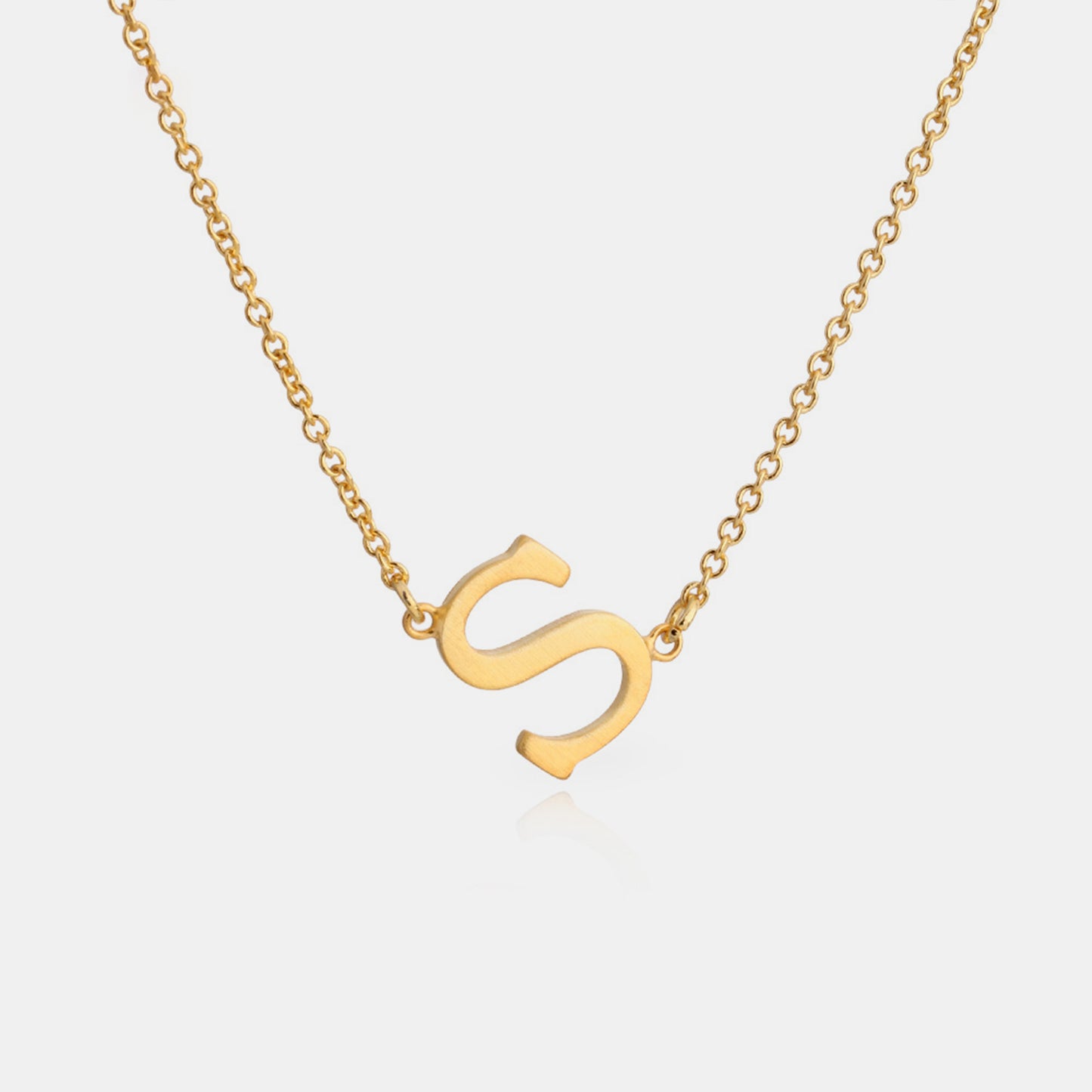 Elegant Copper Necklace featuring Letter Pendant