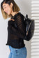 Stylish PU Leather Backpack by David Jones
