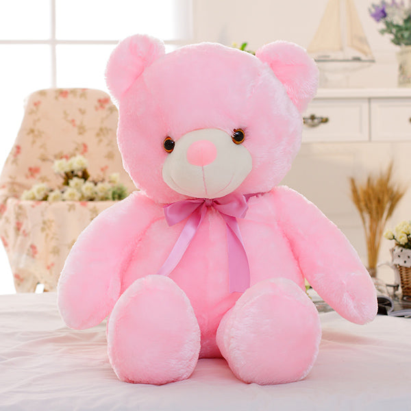 Pink Color Teddy Beay With Led Light