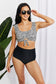 Classy Crop Swim Top and Ruched Bottoms Set