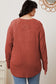 Basic Brown Color  Bae Full Size Ribbed Thumbhole Sleeve T-Shirt