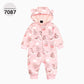 Cream Colored One-piece Zipper Hooded Sweater For Children