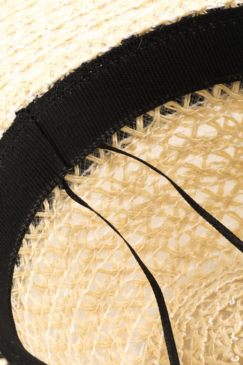Textured Design Straw Weave Sun Hat