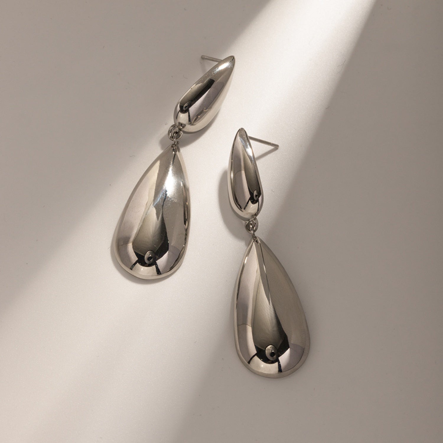 Sophisticated Stainless Steel Dangle Earrings