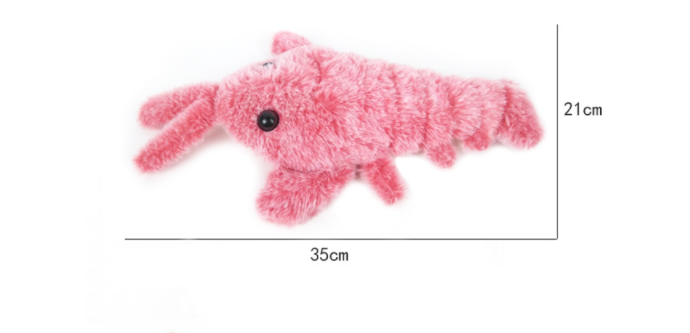 Electric Jumping Shrimp Toy for Pets: USB Powered