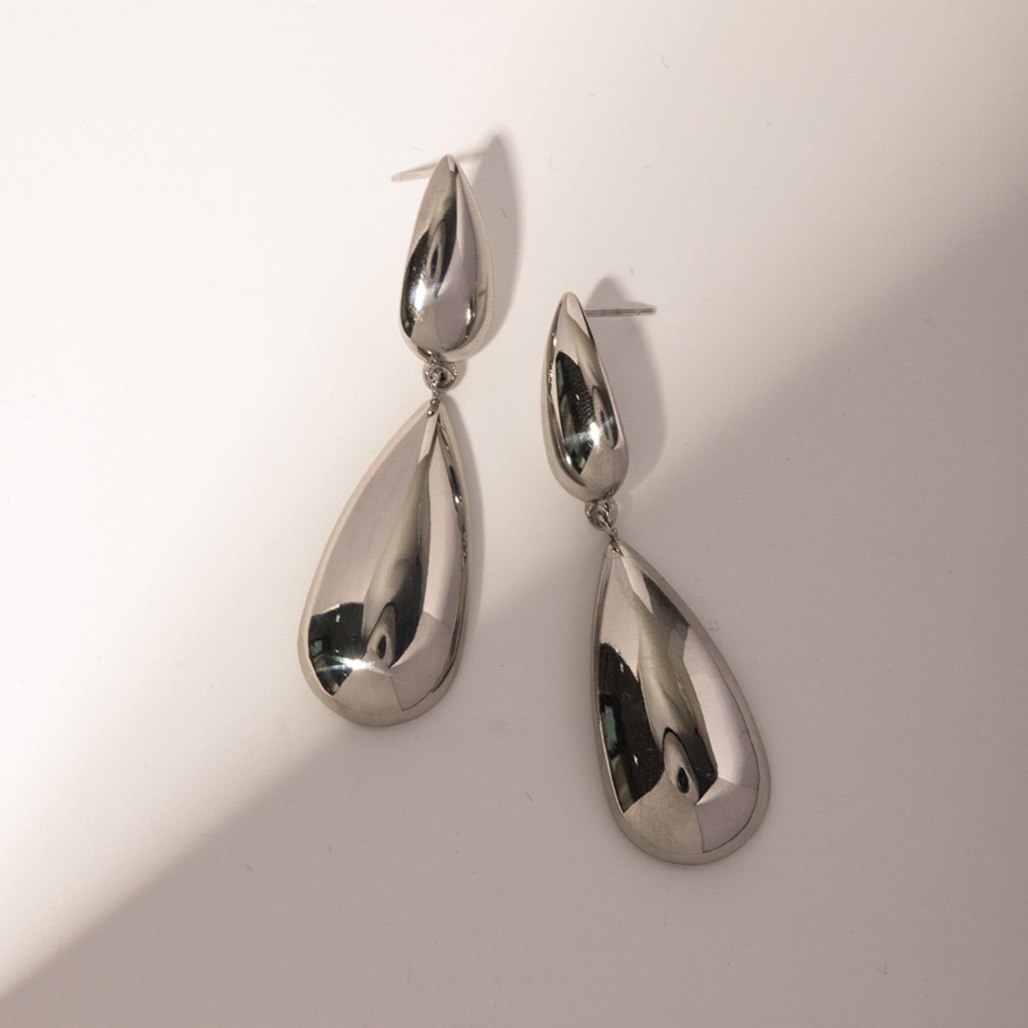 Chic Stainless Steel Dangle Earrings