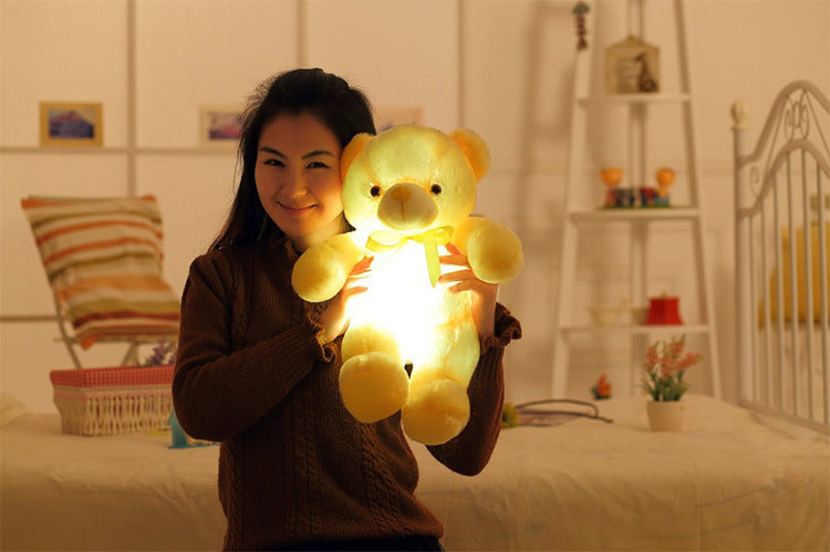 Yellow Color Teddy Bear With Led Light