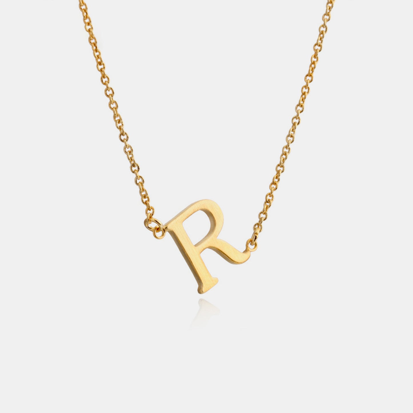 Trendy Letter Pendant Necklace in Copper