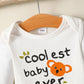Cutest Long Sleeve Bodysuit and Pants Set with COOLEST BABY EVER Print