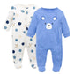 Light Blue Color and White Baby onesies