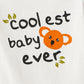 Charming COOLEST BABY EVER Long Sleeve Bodysuit and Pants Ensemble