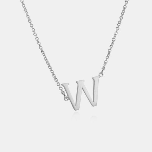 Stylish Copper Pendant Necklace with Letter Charm