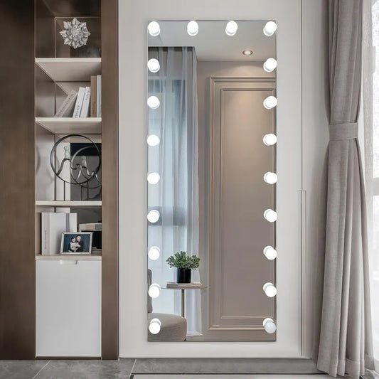 Sleek Full-Sized LED Glamour Mirror