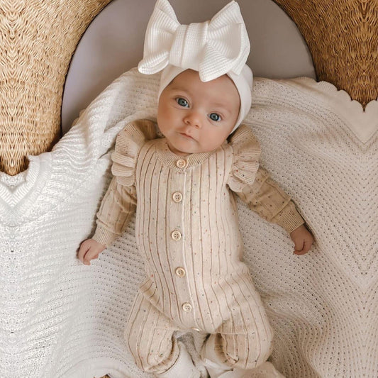Baby Autumn Clothing Jumpsuit Knitted