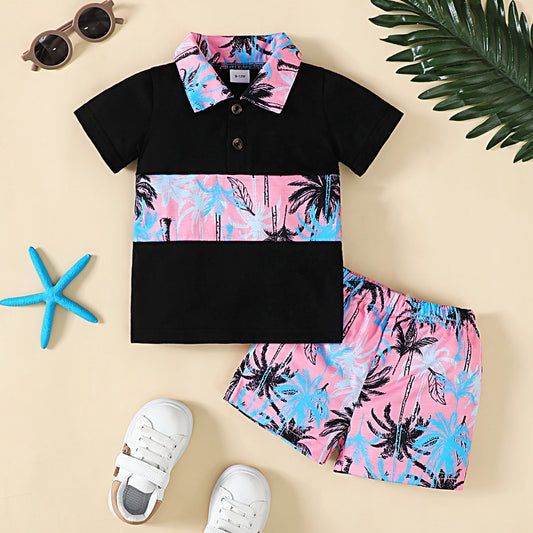 Tropical Vibes Short Sleeve Top and Shorts Set