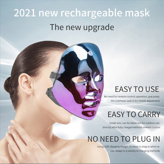 Rechargeable Face Mask Acne And Freckles Led Color Light Mask