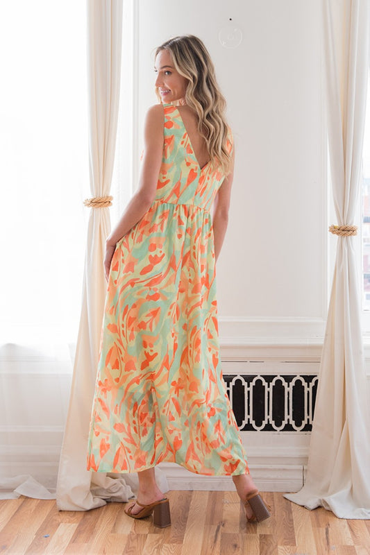 Trendy Sleeveless V-Neck Dress by Sew In Love