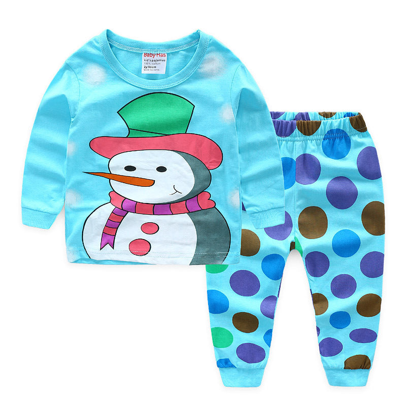 Warm Children's Homewear Suit for Autumn and Winter